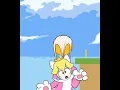 wedgie princesa peach gato