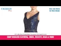 JS Collections Embellished Jacquard Mermaid Gown