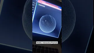 3d Sphere with Interactive Particles Three Js html5 canvas