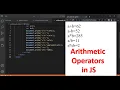 Arithmetic Operators in JS JavaScript Operators JavaScript Tutorial in Hindi part 16
