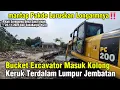 Mantap Mainkan Pakde‼️ Bucket Longarm Masuk Kolong Keruk Terdalam Lumpur Jembatan #dedimulyadi #kdm