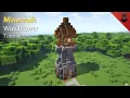 Minecraft How to Build a Medieval Watchtower Watchtower Tutorial