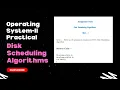 operating system 3rd practical assignment disk scheduling algorithms for university exam 2023