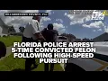 Body camera captures arrest of armed 5-time convicted felon after police chase