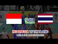 🔴INDONESIA VS THAILAND | LEG 2 SEA V LEAGUE MEN 2025 | LIVE SCORE