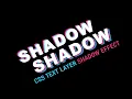 CSS Shadow Text Effect Using HTML CSS Only