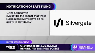 Silvergate Capital stock plunges on annual report delay