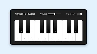 Build Your Own Virtual Piano in HTML CSS JavaScript