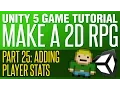 Unity RPG Tutorial 25 - Player Stats