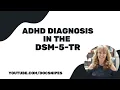 Diagnosis of AD with the DSM 5 TR Symptoms and Diagnosis