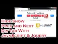 Showing Previous and Next Tab Divs with JavaScript and jQuery