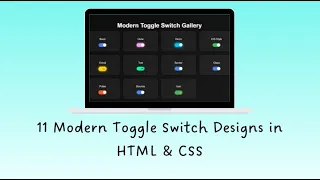 Modern Toggle Switch Gallery Explained 11 Unique CSS Toggle Button Styles