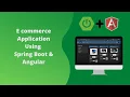 Ecommerce Application using Spring boot Angular