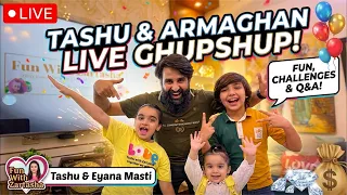Tashu & Armaghan Live Stream: Fun, Games & Your Questions!