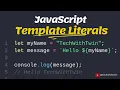 JavaScript Template Literals The Ultimate Guide TechWithTwin