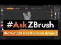 How can I use Live Boolean to create a watertight mesh for 3D Printing