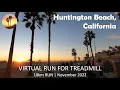 Virtual Run Huntington Beach California Sunset November 2022