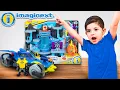 Imaginext Batman Batcave Playset Kids Toy Unboxing and Play with Manu and Eli