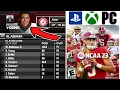 Updated 2022-2023 NCAA Football 14 Rosters CHANGES EVERYTHING PS3 Xbox360 PC