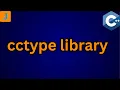 cctype Library