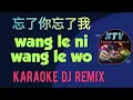 wang le ni wang le wo karaoke 忘了你忘了我 dj remix (王傑 Wang Jie)