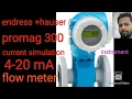 promag 300 endress +hauser current simulation 4-20mA