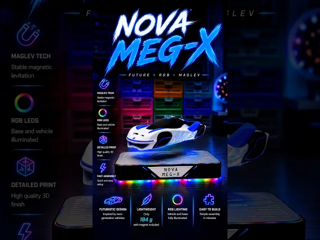 NOVA MEG-X | Magnetic Levitation Future Car video thumbnail