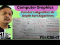 94 - Painter s Algorithm Or Depth Sort Algorithm In Computer Graphics In Hindi Painter s Algorithm