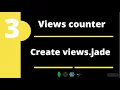 build site visits counter with node express server for beginners create views jade templating