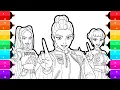 KPop Demon Hunters Coloring Pages How to Color Rumi Mira Zoey Huntrix