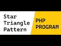 Php Program - Star of Triangle
