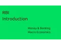 Introduction to RBI Budget Money Banking CA CPT CS CMA Foundation Class 11 Class 12