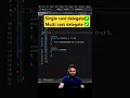 What is Single cast delegate and Multi cast delegate
