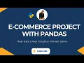 Pandas E-Commerce Project Real-Time Data Analysis with Pandas Python