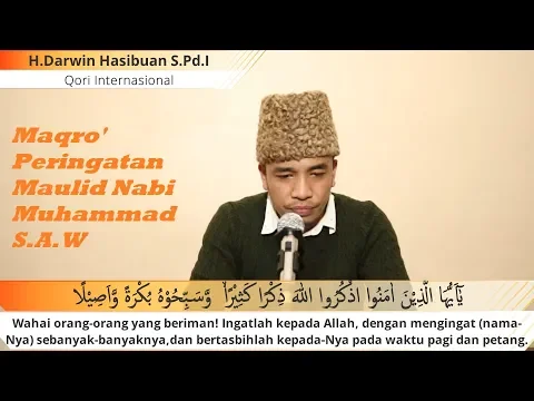 Download MP3 H.Darwin Hasibuan S.Pd.I Maqro' Peringatan Maulid Nabi Al - Ahzab 40 - 48 \u0026 Al - Fath 49