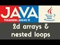Nested Loops 2D Arrays Java Tutorial 23