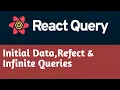Initial data Refetch Infinite Queries React Query Tutorial in Hindi