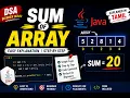 Sum of Array in Java Easy Logic Explained Tamil