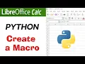 Write a Python macro in LibreOffice Calc