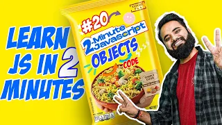Objects are Everything in JavaScript 2 Minute JS JavaScript Tutorials in Hindi Part 20