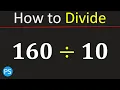 160 divided by 10 160 10 Divide 160 by 10