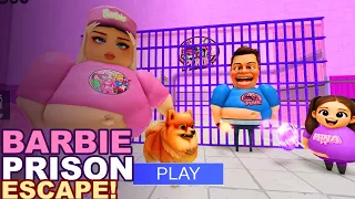 CANSEL Barbie Prison Run Obby | Funny & Scary Roblox Gameplay Walkthrough (4K)