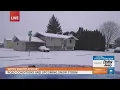 Slick road conditions in Spokane as snow falls on Monday