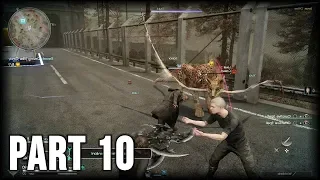 Final Fantasy XV Comrades 100 Walkthrough Part 10 PS4 Pro Escort Driving Miss Cindy 
