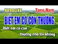 Download Lagu 🎶 Biết Em Có Còn Thương - Karaoke Tone Nam | 💖 Duy Sơn New | Beat Mới