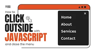 EASIEST Click Outside function to close menu with HTML CSS JavaScript