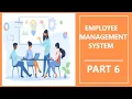 Part 6 Employee Management System using Java