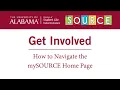 How to Navigate the mySOURCE Home Page