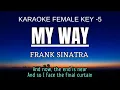 Download Lagu Frank Sinatra - My Way (Karaoke Female Key Nada Wanita -5 A)