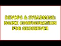 DevOps SysAdmins Nginx configuration for Geoserver